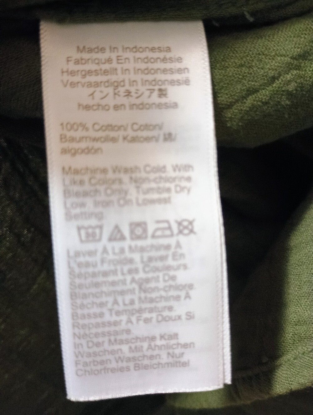 J.Crew Olive Green Cotton Double-Gauze Button-Down Shirt Med - Picture 8 of 8